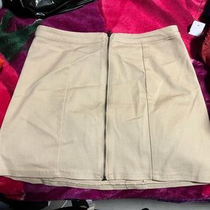 Tan Charlotte Russe skirt